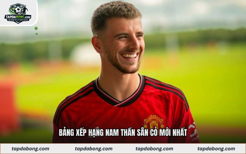 Bảng xếp hạng nam thần sân cỏ mới nhất