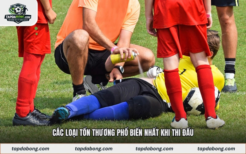 Các loại tổn thương phổ biến nhất khi thi đấu