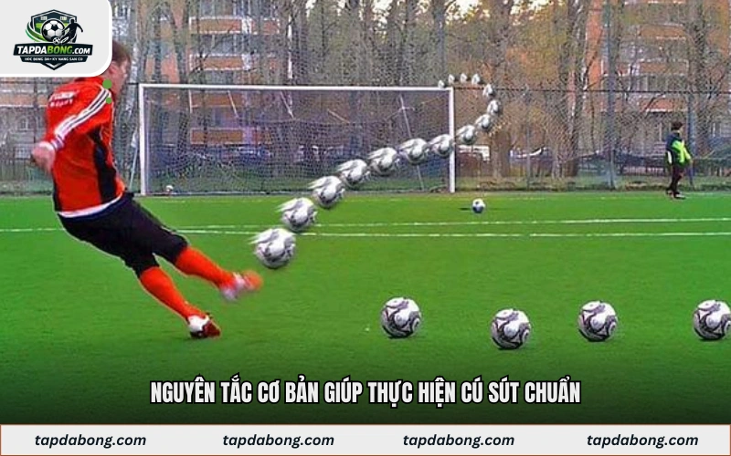 Nguyên tắc cơ bản giúp thực hiện cú sút chuẩn