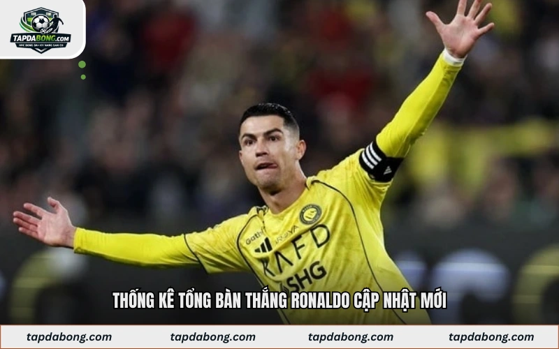 Thống kê tổng bàn thắng Ronaldo cập nhật mới nhất